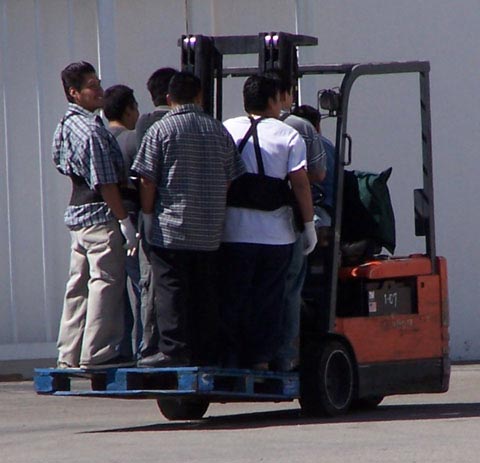 how not to use a forklift