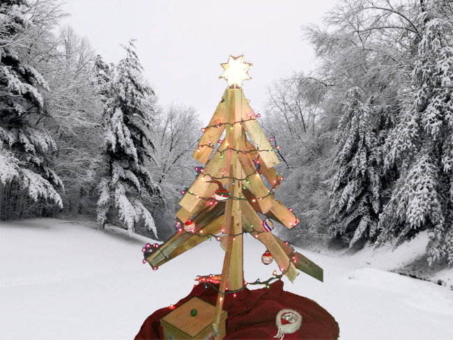 Turn Recycled Pallets into a Christmas Tree!