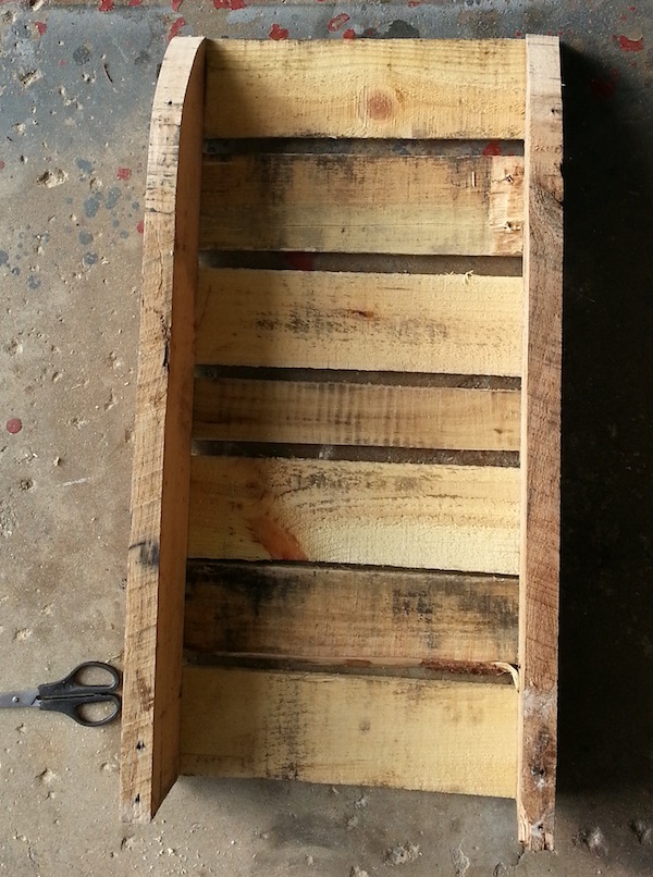 recycled wood pallet sled