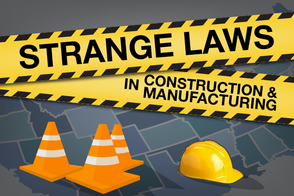 Strange laws in construction and manufacturing