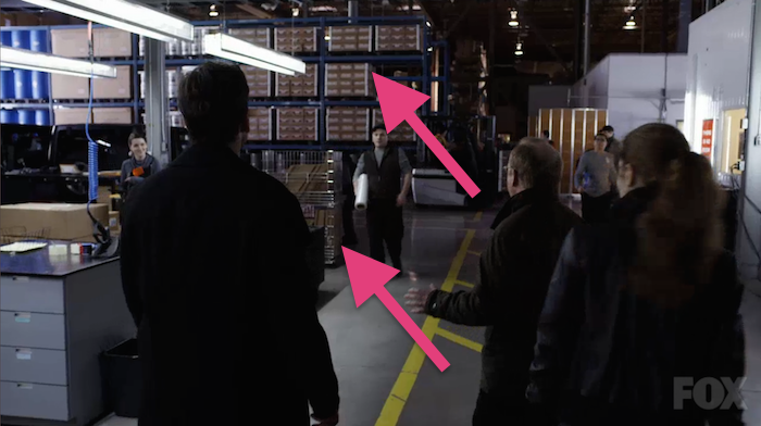 warehousing equipment in FOXs wayward pines