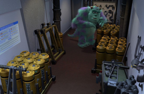 Warehouse Equipment in Monsters, Inc.