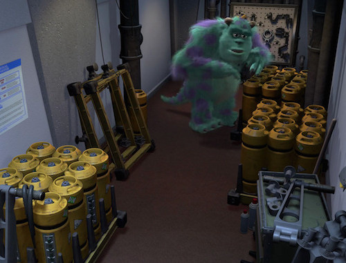 Warehouse Equipment in Monsters, Inc.